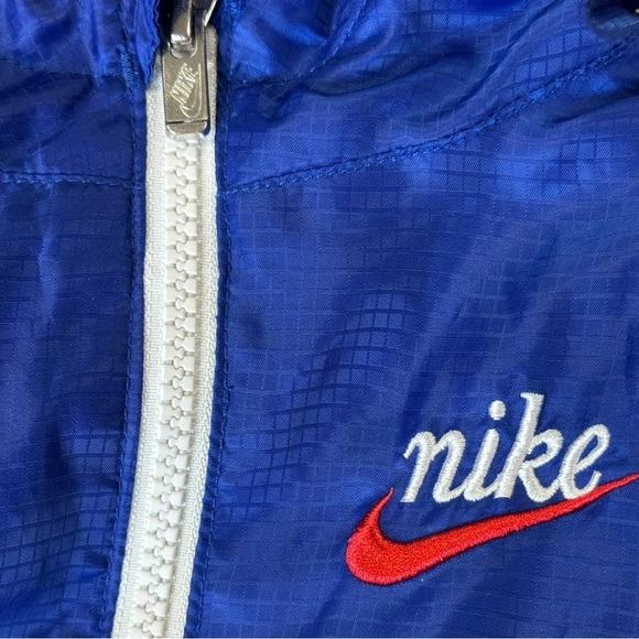 Nike Toddler Red White & Blue Color Block Hooded Fleece Lined Jacket Size 2T - Picture 5 of 10